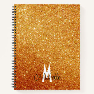 Personalized Glitter Notebook