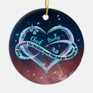 Personalized God Blessed The Broken Road That Led  Ceramic Tree Decoration