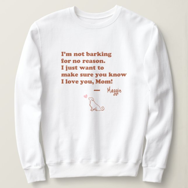 Personalized Golden Retriever - Dog Mom Gift Sweatshirt (Design Front)