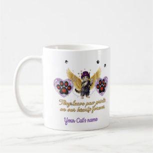 Personalized golden winged cat  coffee mug