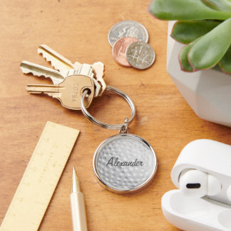 Personalized Golf Ball Key Ring