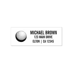Personalized Golf Ball logo Self-inking Stamp