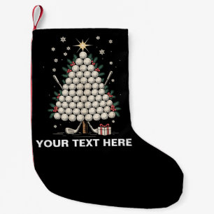 Personalized Golf Christmas Tree Equipment Family Small Christmas Stocking