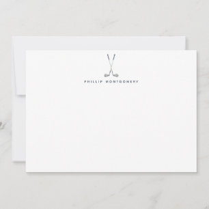 Personalized Golf Clubs Card