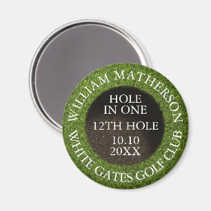 Personalized Golf Hole in One Award Magnet