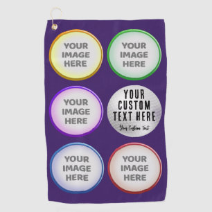 Personalized Golf Photo Collage Gift Towel