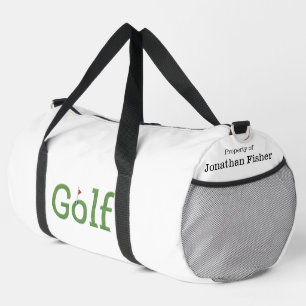 Personalized Golf with Flagstick Duffle Bag