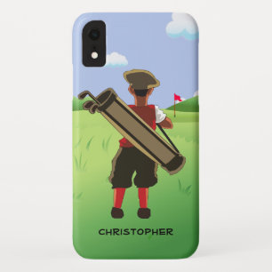 Personalized  golfer on golf course Case-Mate iPhone case