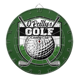 Personalized Golfer Player Pro Golf Country Club  Dartboard