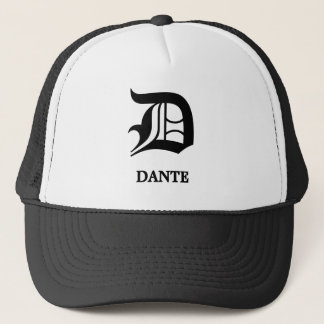 Personalized Gothic Blackletter Monogram Trucker Hat