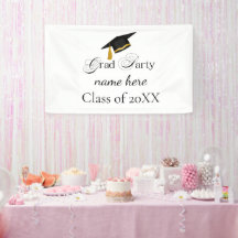 Personalized Grad Party, Name and Year