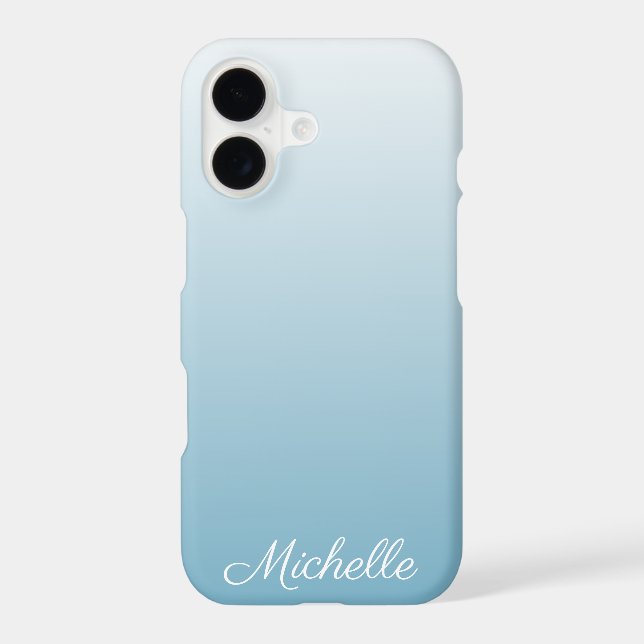 Personalized gradient ombre angel blue (Back)