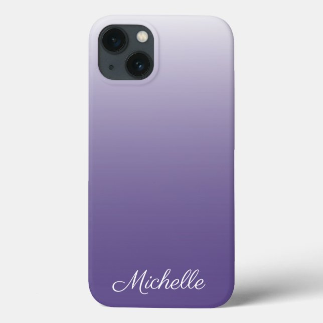 Personalized gradient ombre Ultra Violet Case-Mate iPhone Case (Back)
