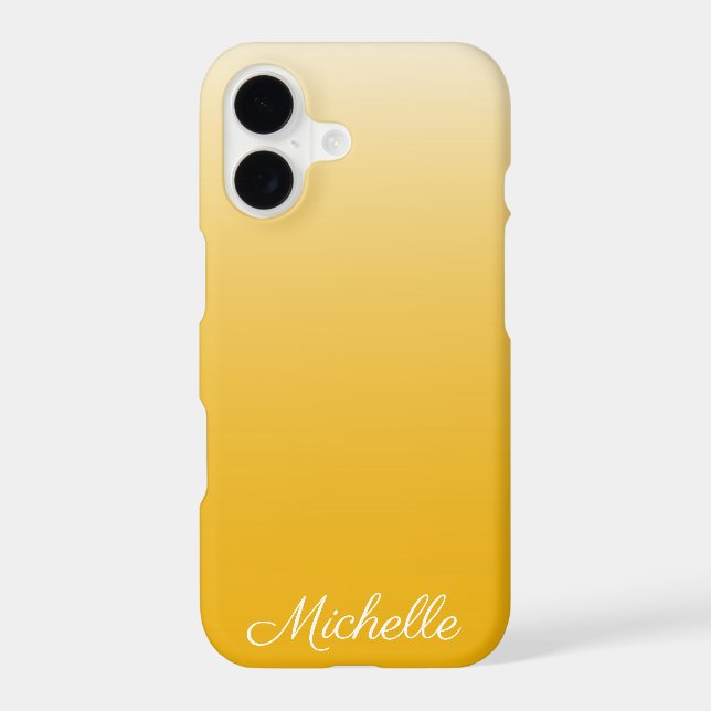 Personalized gradient ombre yellow (Back)