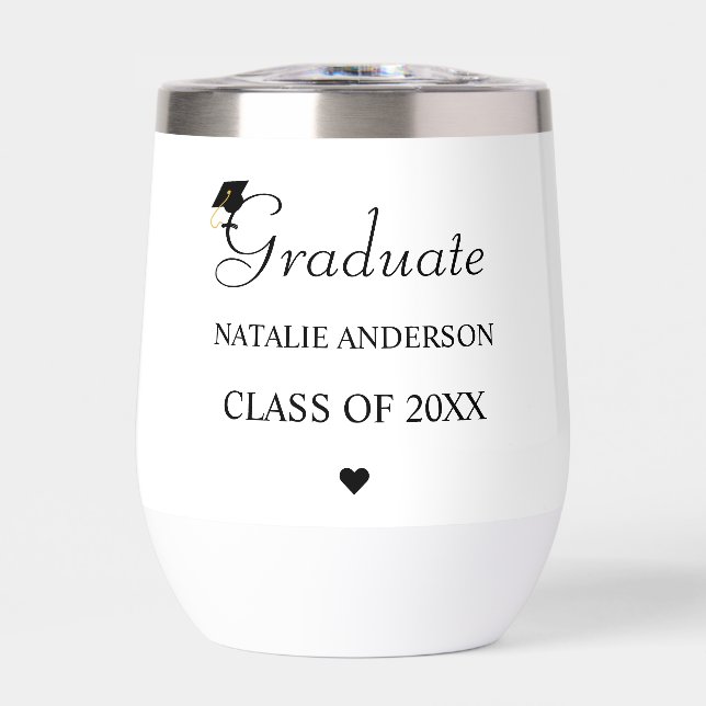 Personalized Graduate Tumbler Class of 2026 Gift (Front)