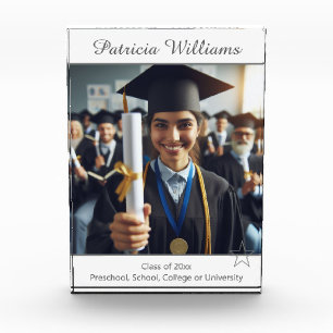 Personalized Graduation Class Star Photo Plaque