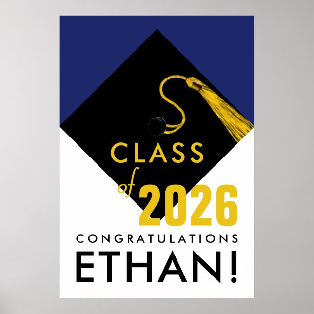 personalized graduation congrats poster (Front)