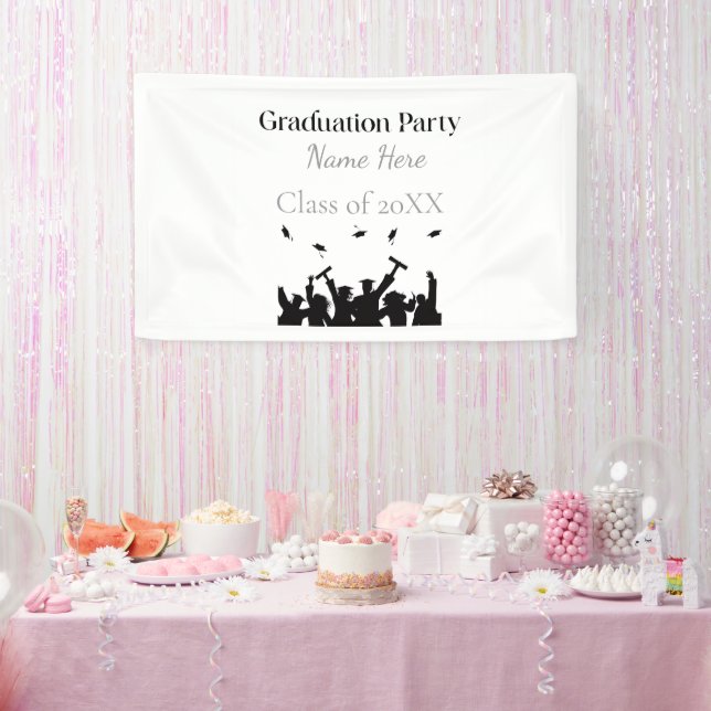 Personalized Graduation Custom Name and Class Year Banner (Party)