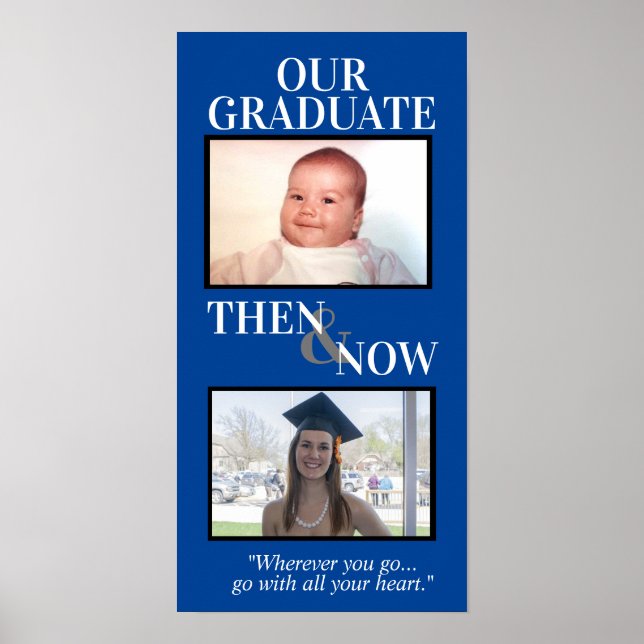 Personalized Graduation Gifts, Graduation Frame Poster (Front)