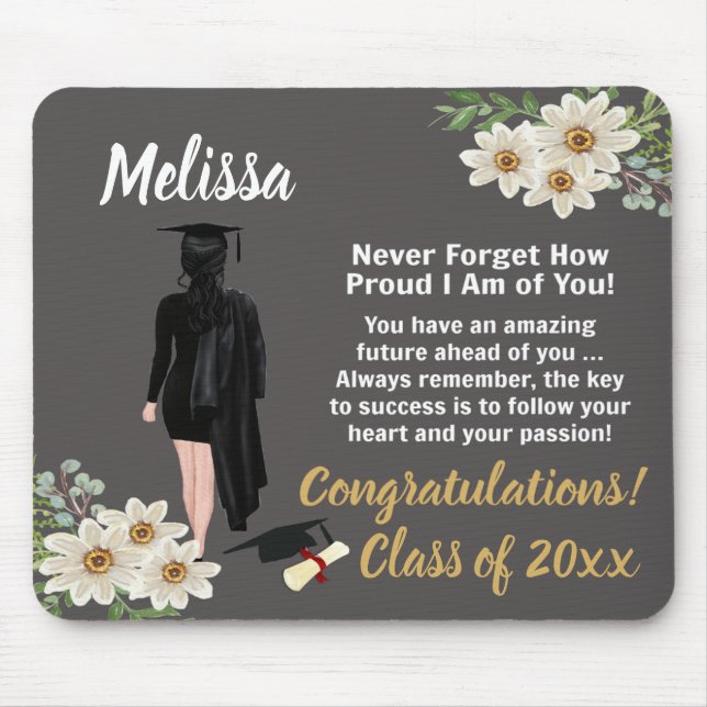 Personalized Graduation Keepsake Mouse Pad (Front)