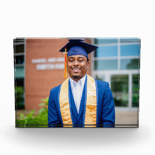 Personalized Graduation Photo Keepsake Memory Gift Block