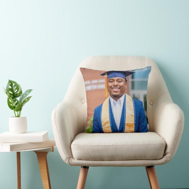 Personalized Graduation Photo Keepsake Memory Gift Cushion (Chair)