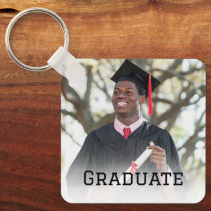Personalized Graduation Photo Keepsake Memory Gift Key Ring