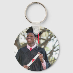 Personalized Graduation Photo Keepsake Memory Gift Key Ring