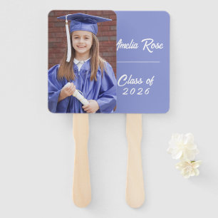 Personalized Graduation Photo with Name & Class  Hand Fan