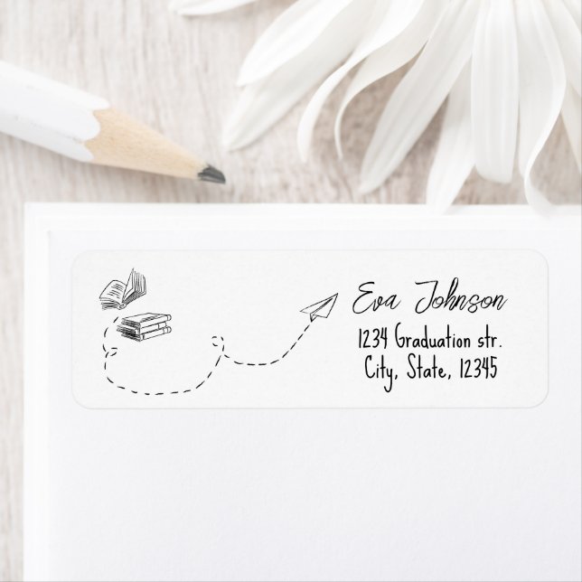 Personalized Graduation Return Address Label  (Insitu)