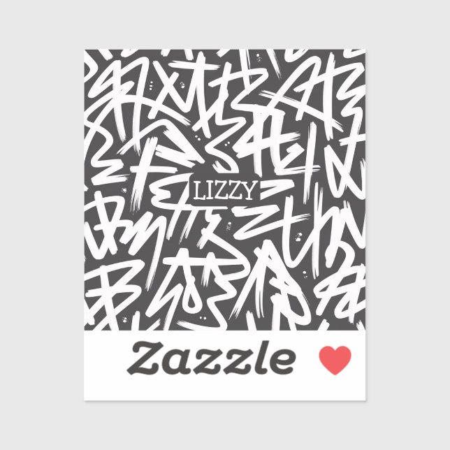 Personalized Graffiti Name Pattern — Custom Urban (Sheet)