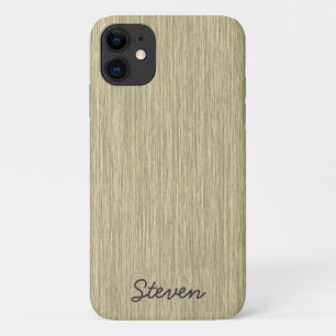 Personalized Grainy Faded Aged Wood Case-Mate iPhone Case
