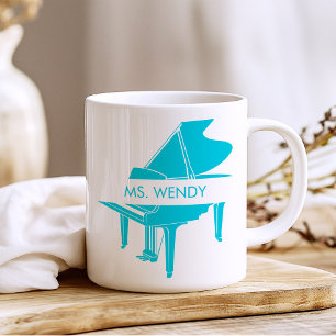 Personalized Grand Piano Coffee Mug