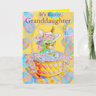 Personalized Granddaughter's Easter Greeting Card