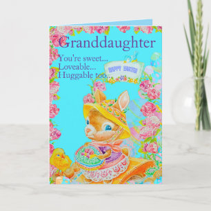 Personalized Granddaughter's Easter Greeting Card 