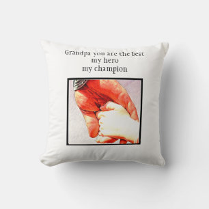 Personalized Grandfather Dedication  Cushion