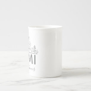 Personalized grandma gift nana tumbler with grandk bone china mug