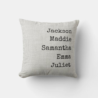 Personalized Grandma & Mom Throw Pillow Custom