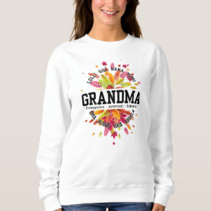 Personalized GRANDMA Nana Mimi Gigi Mother's Day Sweatshirt