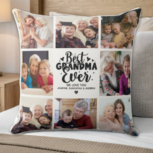 Personalized Grandma Photo Best Grandma Ever Cushion