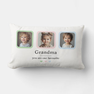 Personalized Grandma Photo   Custom Gift Lumbar Cushion