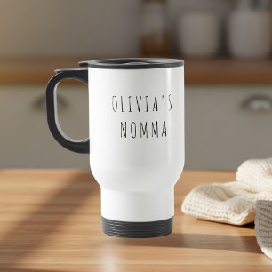 Personalized Grandma Photo Custom Name Travel Mug