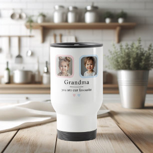 Personalized Grandma Photo Gift Travel Mug