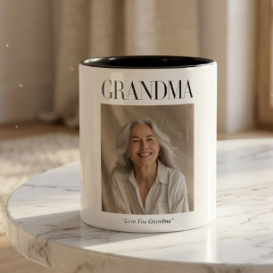 Personalized Grandma Photo Mug Love You Grandma