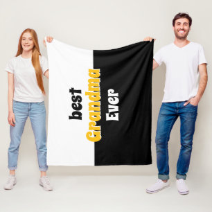 personalized grandma retro Fleece Blanket