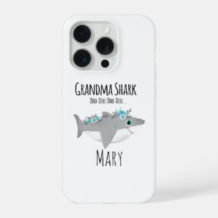 Personalized Grandma Shark Doo Doo Doo iPhone 15 Pro Case
