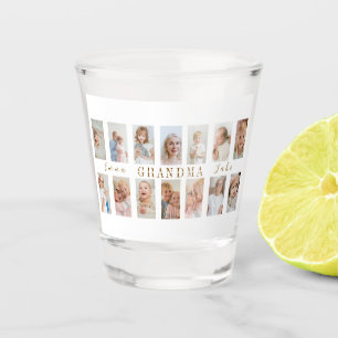 Personalized Grandma Shot Glass Custom Photos