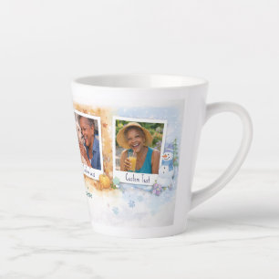 Personalized Grandma's Seasonal Photo Collage Latte Mug