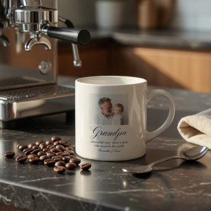 Personalized Grandpa Custom Gift Espresso Cup