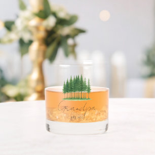 Personalized “Grandpa est. [Year]” Rocks Glass